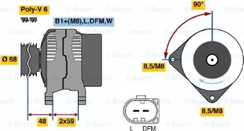 BOSCH 0 986 041 900 - Laturi inparts.fi