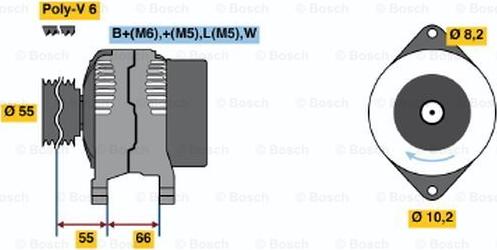 BOSCH 0 986 041 441 - Laturi inparts.fi