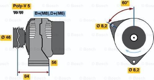 BOSCH 0 986 041 451 - Laturi inparts.fi