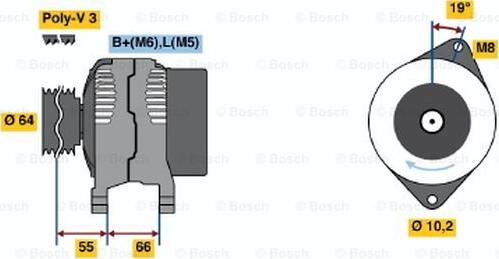 BOSCH 0 986 041 411 - Laturi inparts.fi