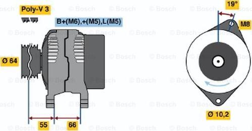 BOSCH 0 986 041 421 - Laturi inparts.fi