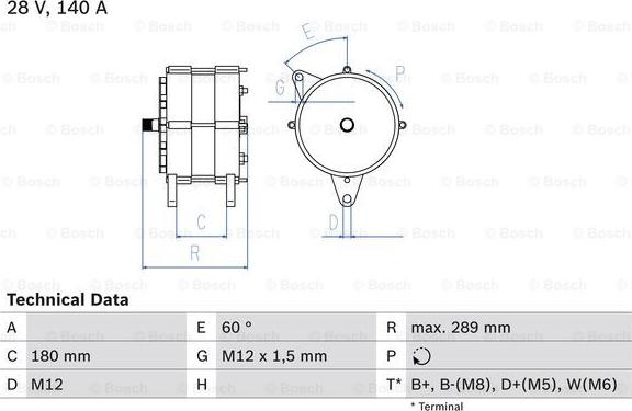 BOSCH 0 986 041 640 - Laturi inparts.fi