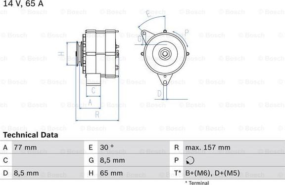 BOSCH 0 986 041 600 - Laturi inparts.fi