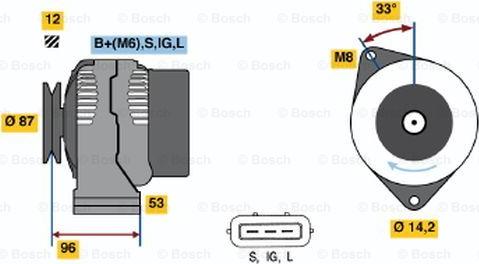 BOSCH 0 986 041 180 - Laturi inparts.fi