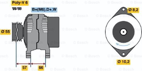 BOSCH 0 986 041 351 - Laturi inparts.fi