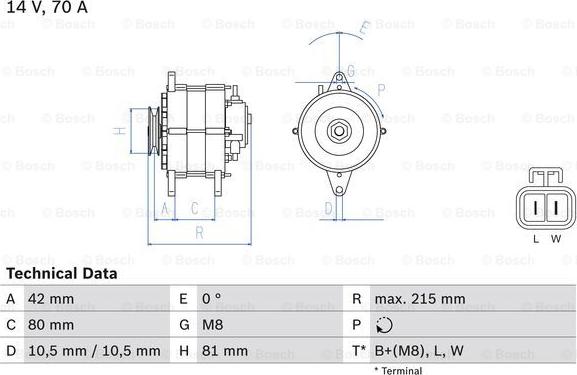 BOSCH 0 986 041 790 - Laturi inparts.fi