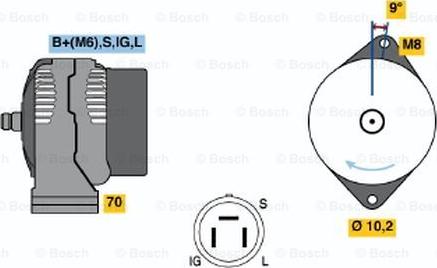 BOSCH 0 986 043 001 - Laturi inparts.fi