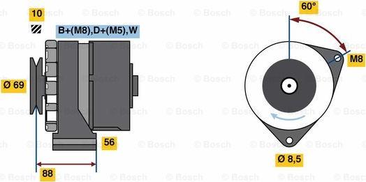 BOSCH 0 986 043 300 - Laturi inparts.fi