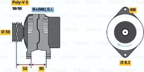 BOSCH 0 986 042 961 - Laturi inparts.fi