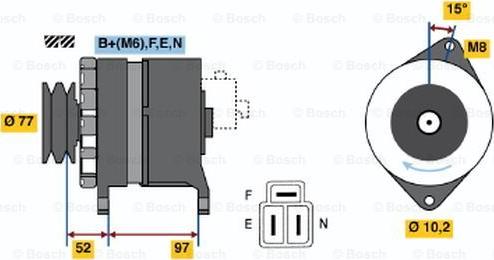 BOSCH 0 986 042 971 - Laturi inparts.fi