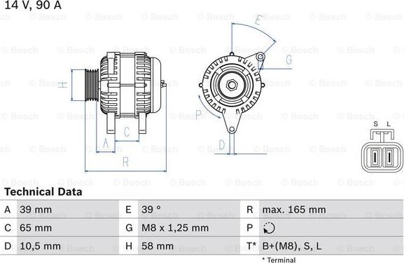 BOSCH 0 986 042 680 - Laturi inparts.fi