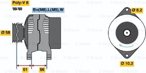 BOSCH 0 986 042 041 - Laturi inparts.fi