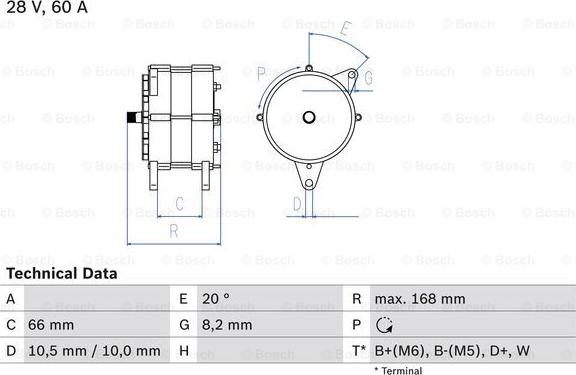 BOSCH 0 986 042 051 - Laturi inparts.fi