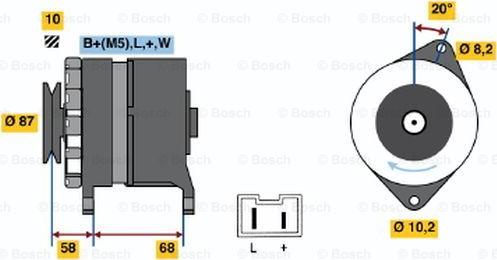 BOSCH 0 986 042 061 - Laturi inparts.fi