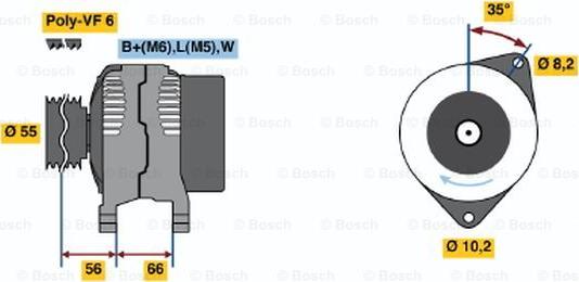 BOSCH 0 986 042 141 - Laturi inparts.fi