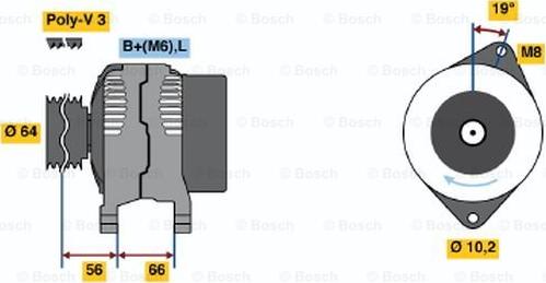 BOSCH 0 986 042 121 - Laturi inparts.fi