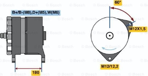 BOSCH 0 986 042 850 - Laturi inparts.fi