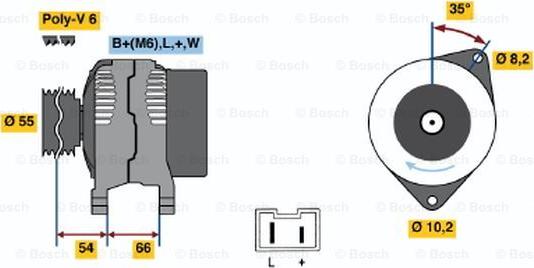 BOSCH 0 986 042 231 - Laturi inparts.fi