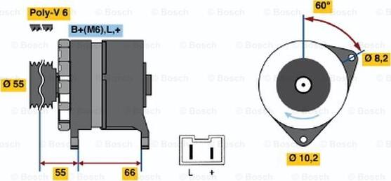 BOSCH 0 986 042 221 - Laturi inparts.fi