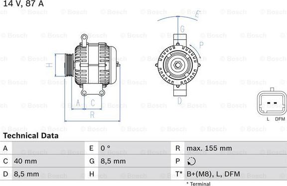 BOSCH 0 986 042 720 - Laturi inparts.fi