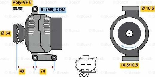 BOSCH 0 986 047 940 - Laturi inparts.fi