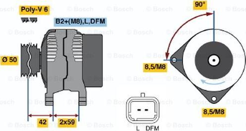 BOSCH 0 986 047 370 - Laturi inparts.fi