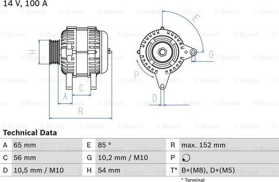 BOSCH 0 986 047 270 - Laturi inparts.fi