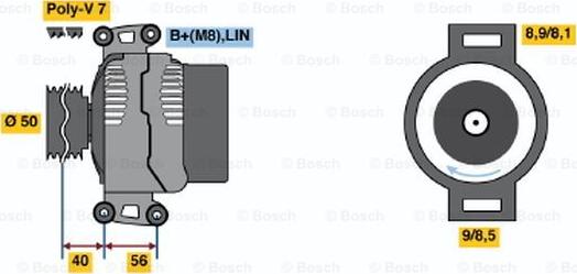 BOSCH 0 986 047 790 - Laturi inparts.fi