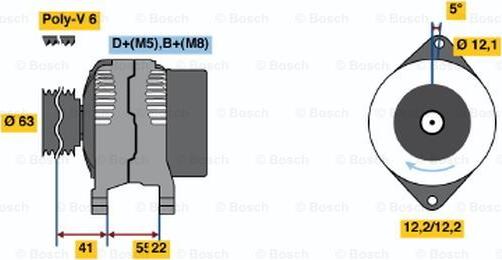 BOSCH 0 986 047 781 - Laturi inparts.fi