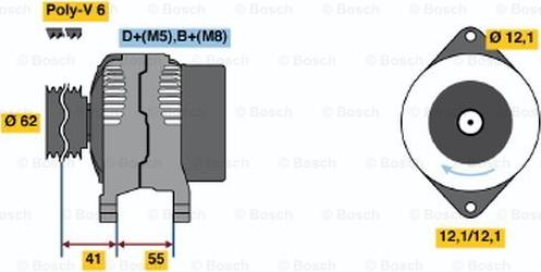 BOSCH 0 986 047 771 - Laturi inparts.fi