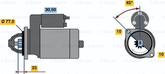 BOSCH 0 986 019 091 - Käynnistinmoottori inparts.fi