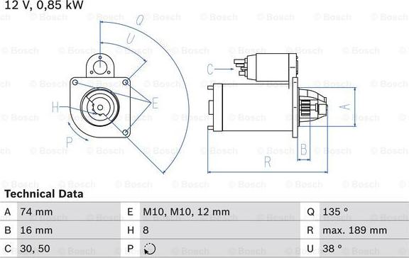 BOSCH 0 986 014 991 - Käynnistinmoottori inparts.fi