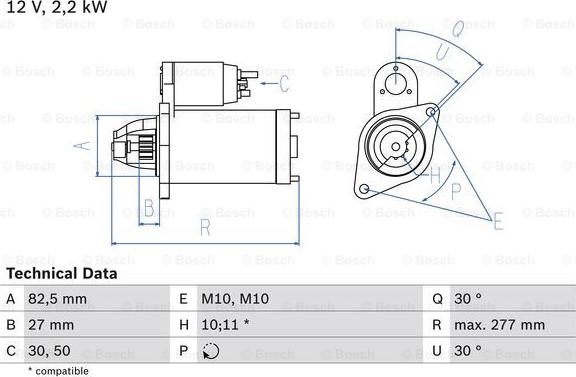 BOSCH 0 986 014 660 - Käynnistinmoottori inparts.fi