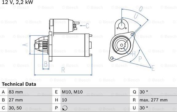 BOSCH 0 986 014 680 - Käynnistinmoottori inparts.fi