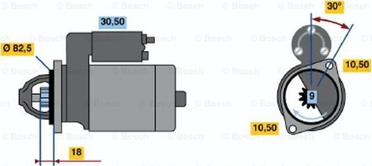 BOSCH 0 986 014 620 - Käynnistinmoottori inparts.fi