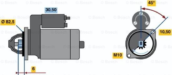 BOSCH 0 986 014 211 - Käynnistinmoottori inparts.fi