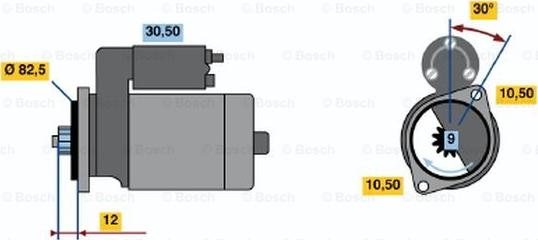 BOSCH 0 986 014 231 - Käynnistinmoottori inparts.fi