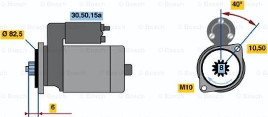 BOSCH 0 986 014 221 - Käynnistinmoottori inparts.fi