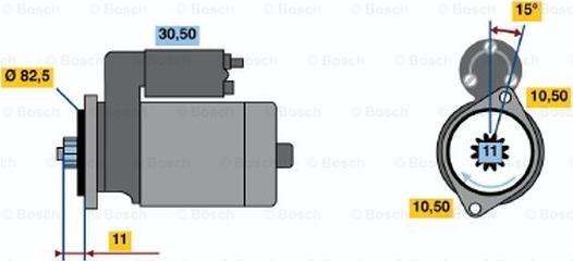 BOSCH 0 986 014 271 - Käynnistinmoottori inparts.fi