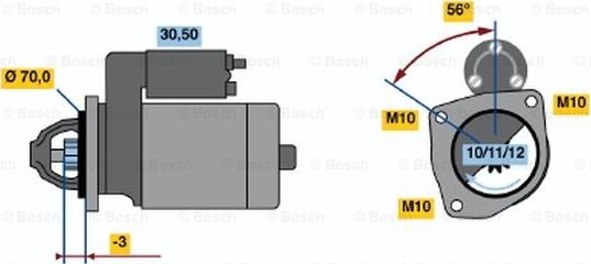 BOSCH 0 986 016 141 - Käynnistinmoottori inparts.fi