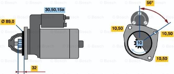 BOSCH 0 986 010 400 - Käynnistinmoottori inparts.fi