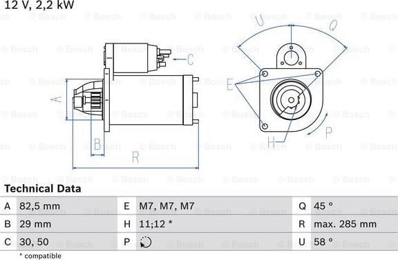 BOSCH 0 986 010 600 - Käynnistinmoottori inparts.fi