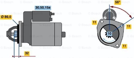 BOSCH 0 986 010 710 - Käynnistinmoottori inparts.fi