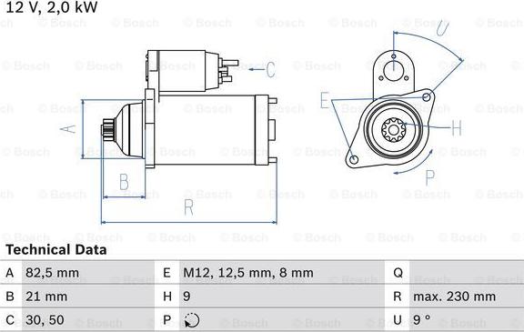 BOSCH 0 986 018 940 - Käynnistinmoottori inparts.fi