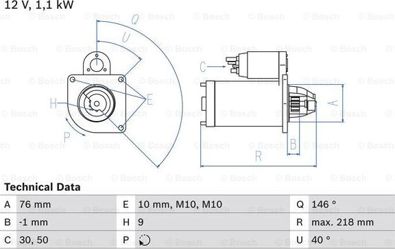 BOSCH 0 986 018 870 - Käynnistinmoottori inparts.fi