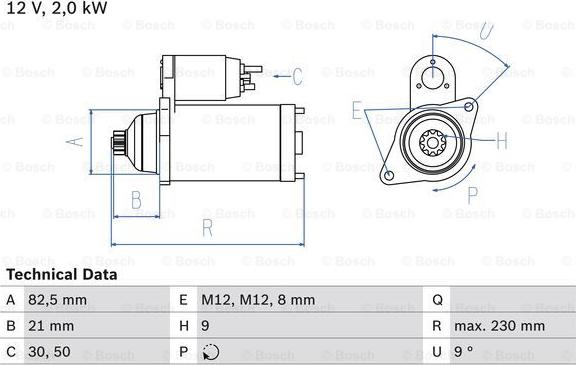 BOSCH 0 986 018 380 - Käynnistinmoottori inparts.fi