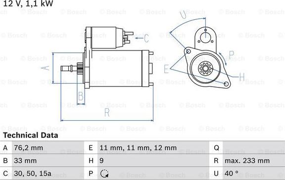 BOSCH 0 986 018 200 - Käynnistinmoottori inparts.fi