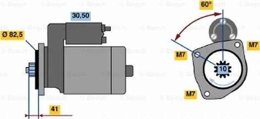 BOSCH 0 986 013 831 - Käynnistinmoottori inparts.fi