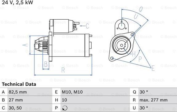 BOSCH 0 986 013 390 - Käynnistinmoottori inparts.fi