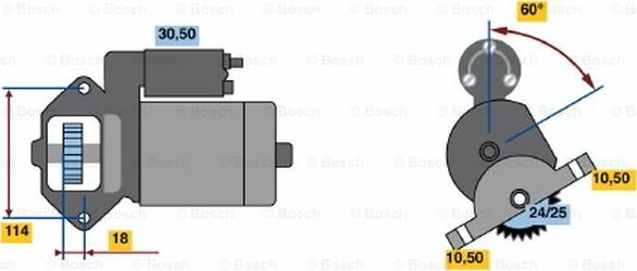 BOSCH 0 986 012 921 - Käynnistinmoottori inparts.fi